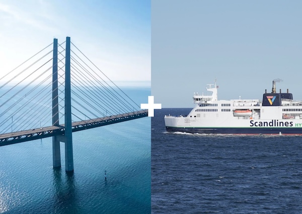 Puttgarden - Rødby con il ponte di Øresund