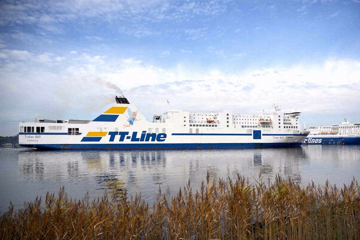 Travemünde ferry port on the Baltic Sea