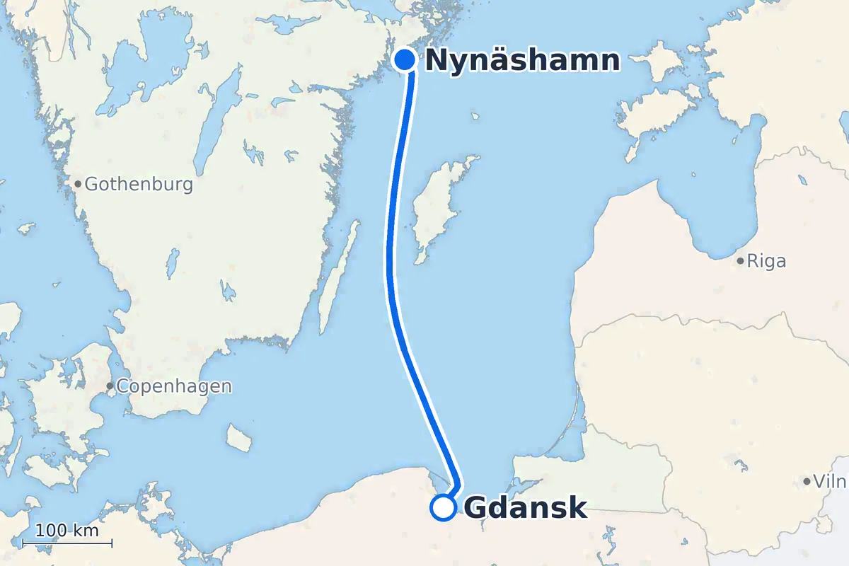 Gdansk - Nynäshamn